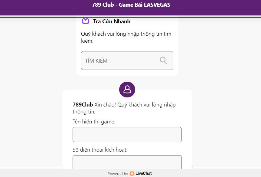 789 Club chăm sóc khách hàng nhiệt tình