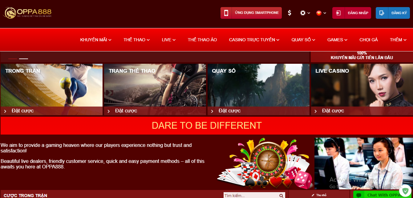 Oppa888 – Thỏa sức cá cược kiếm tiền không lo trắng tay tại oppa888