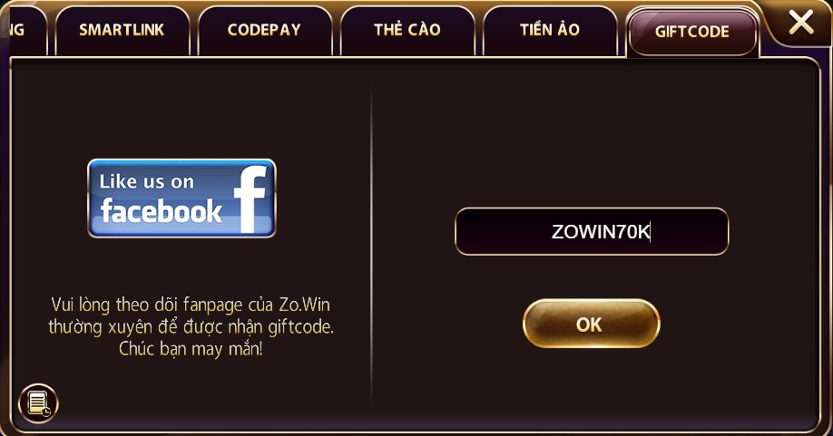 Zowin nạp thuận tiện đa kênh