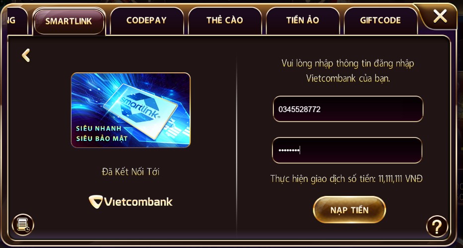 Zowin nạp nhanh chóng chơi game thả ga