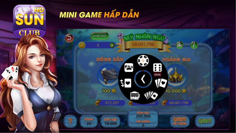 Các trò mini game hấp dẫn