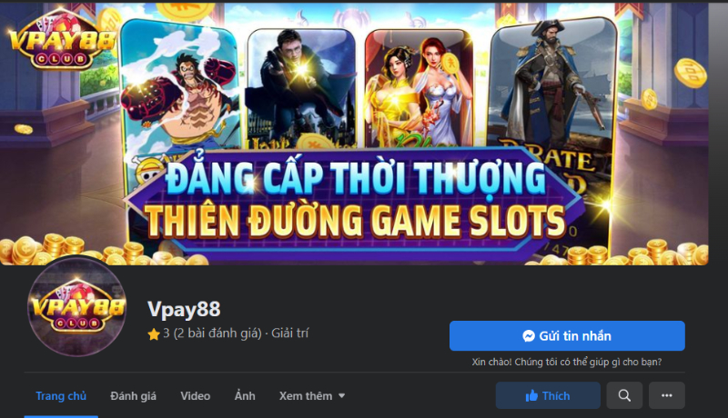 Fanpage của cổng game