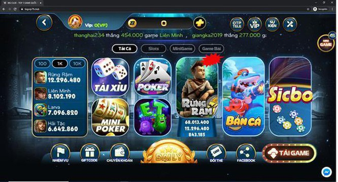 Các tựa game siêu hấp dẫn chỉ có tại Big79