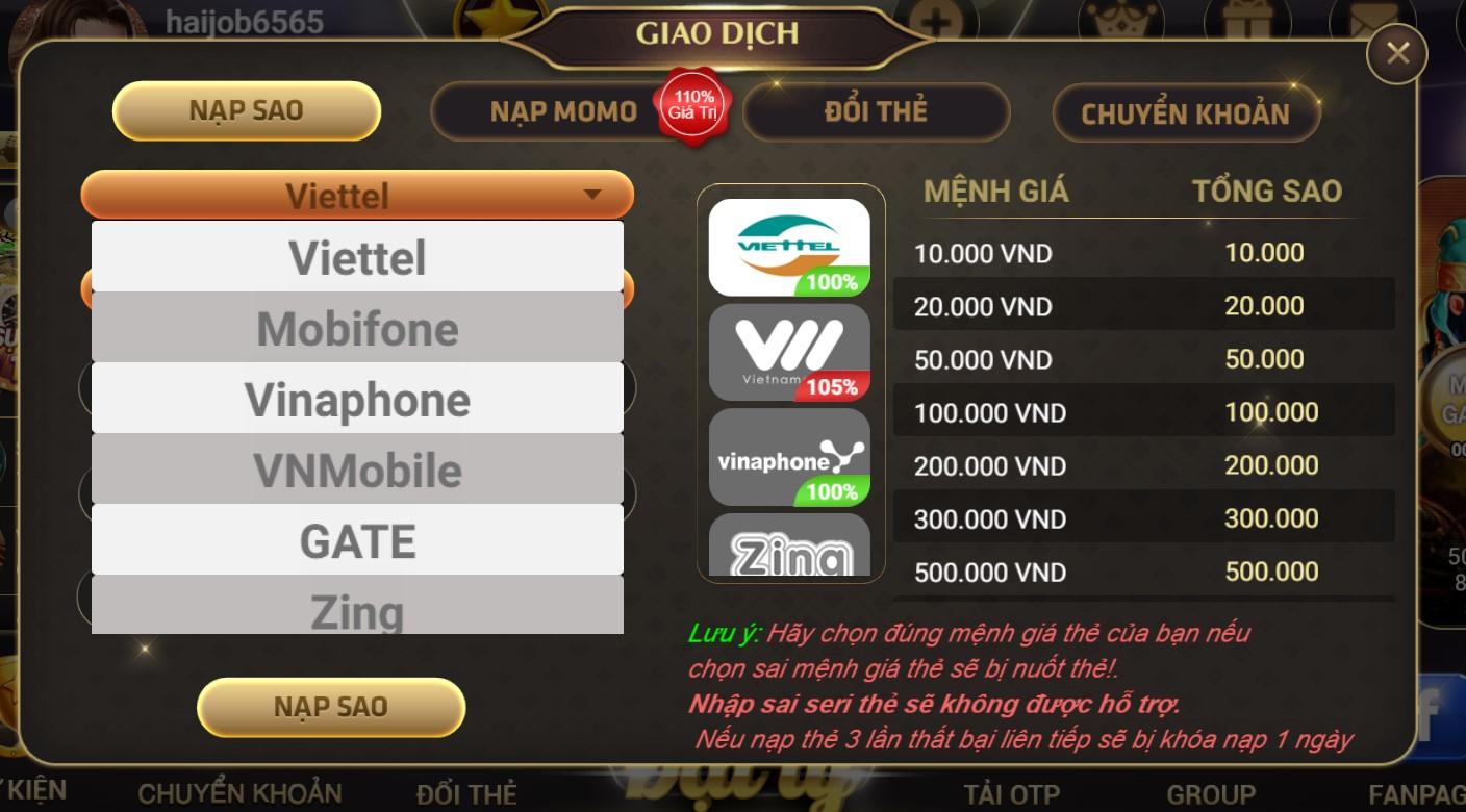 Nhà cái mạo danh nhà cái Sao Club lừa đảo