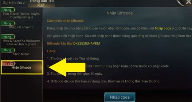 Top 5 các sự kiện quà tặng Zonvip giftcode Hot nhất 2023