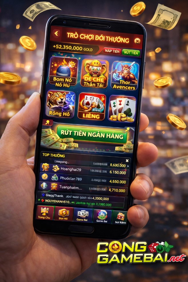 Top App Game Bài Đổi Thưởng Android Tốt Nhất 2026 – Tải Nhanh, Chơi Mượt