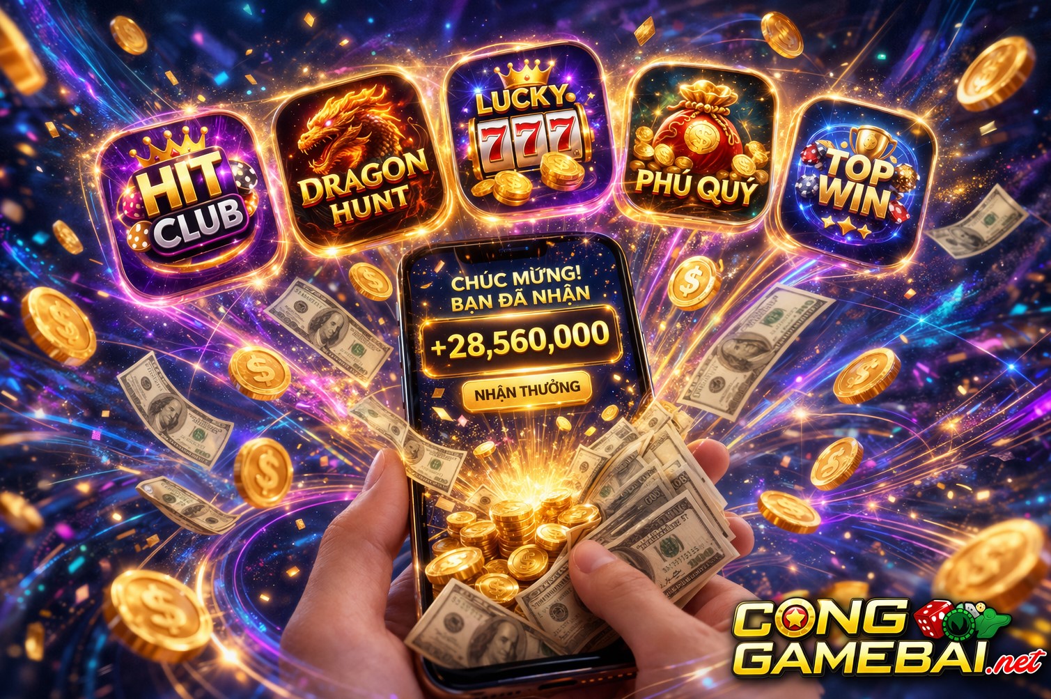 Top Game Bài Đổi Thưởng Rút Tiền Nhanh 2026