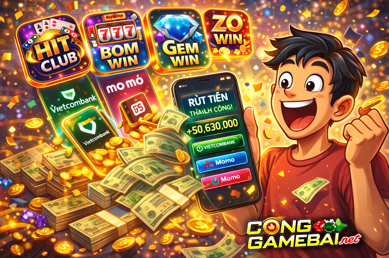 Hướng Dẫn Rút Tiền Game Bài Đổi Thưởng Nhanh Nhất 2026 – An Toàn, Không Lỗi